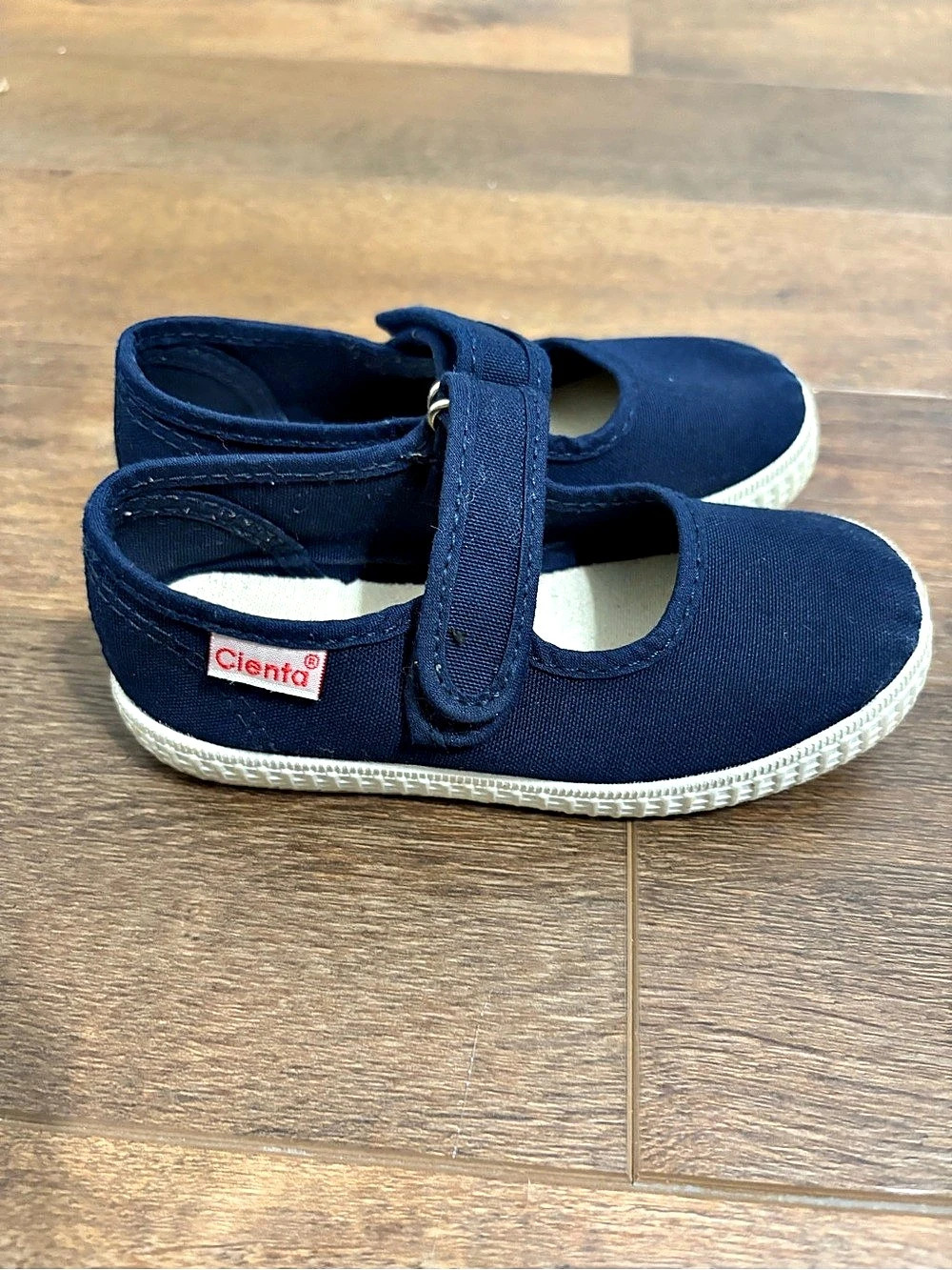 Cienta Kids Navy Canvas Mary Jane size 25